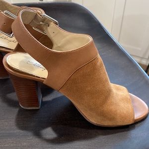 Anthropologie Miss Albright Peep Toe Slingback